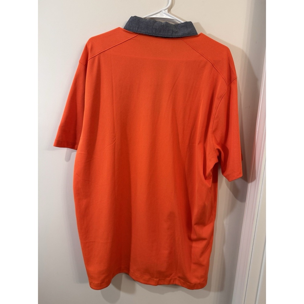 Nike GOLF Tour Performance Dri-FIT Men's XL Orange Polo Shirt Stretch Quick Dry - Picture 4 of 7